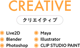 Creativeで学べる内容